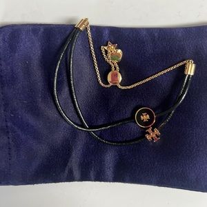 Tory Burch Gold, Slider Bracelet. Never been worn, Box and Pouch included